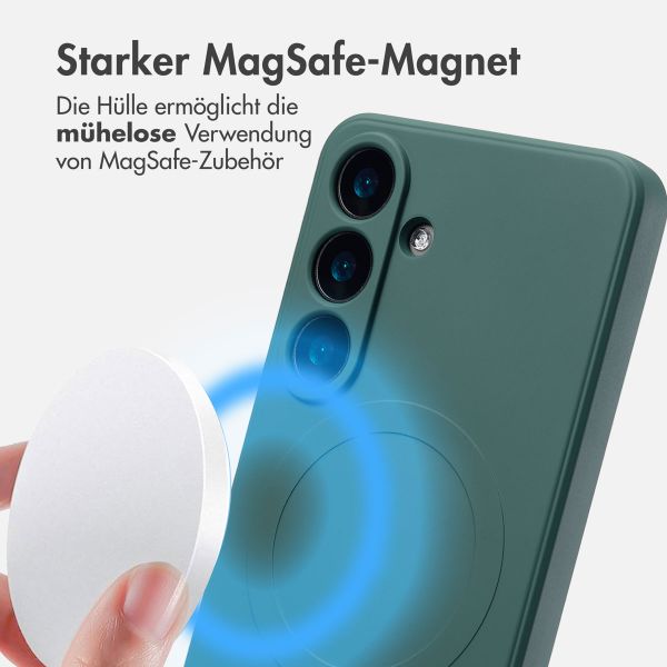 imoshion Color Back Cover mit MagSafe für das Samsung Galaxy S25 - Dunkelgrün