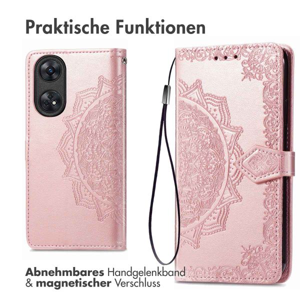 imoshion Mandala Klapphülle für das Oppo Reno 8 T (4G) - Rose Gold