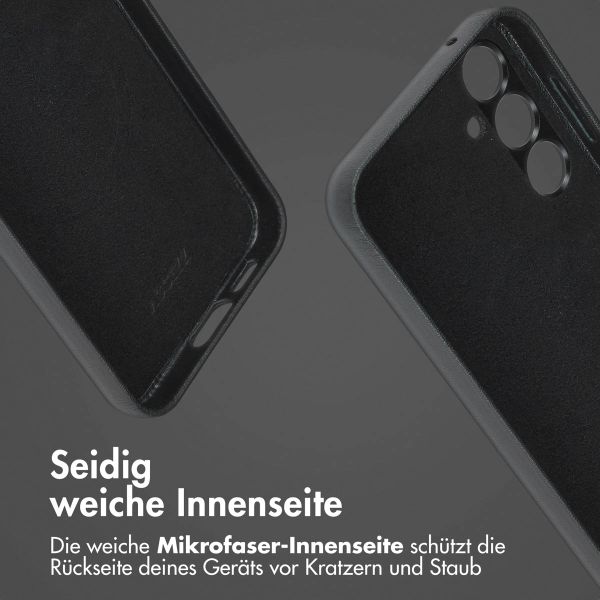 Accezz 2-in-1 Klapphülle aus Leder mit MagSafe für das Samsung Galaxy S24 Plus - Onyx Black