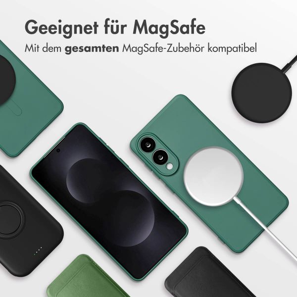 imoshion Color Back Cover mit MagSafe Samsung Galaxy S25 Edge - Dunkelgrün