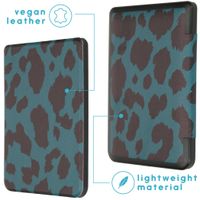 imoshion Design Slim Hard Case Klapphülle Kobo Nia - Green Leopard