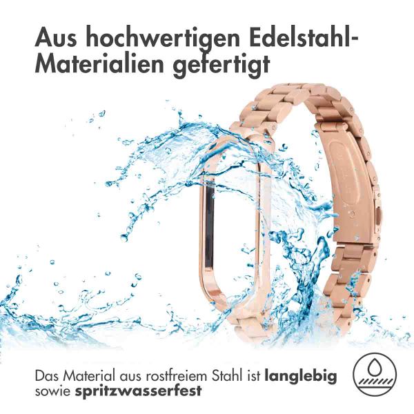 imoshion Edelstahlarmband für das Xiaomi Mi Band 3 / 4 - Rose Gold