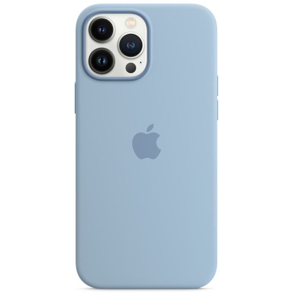 Apple Silikon-Case MagSafe für das iPhone 13 Pro Max - Blue Fog