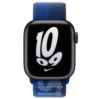 Apple Nike Sport Loop Armband für das  Apple Watch Series 1 t/m 9 / SE (38/40/41 mm) | Series 10 / 11 (42 mm) - Game Royal / Midnight Navy