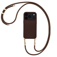 Selencia Universal Handyband mit 2 Haken - verstellbar - Choco Brown