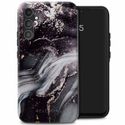 Selencia Vivid Back Cover für das Samsung Galaxy A34 (5G) - Chic Marble Black