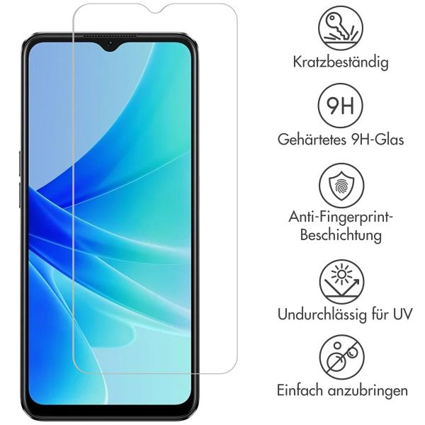 Selencia Displayschutz aus gehärtetem Glas für das Oppo A57(s) / A77 / A78 (5G)