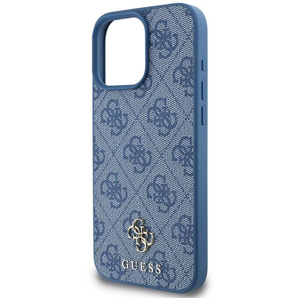 Guess 4G Metal Logo Back Cover MagSafe Apple iPhone 16 Pro Max - Blau