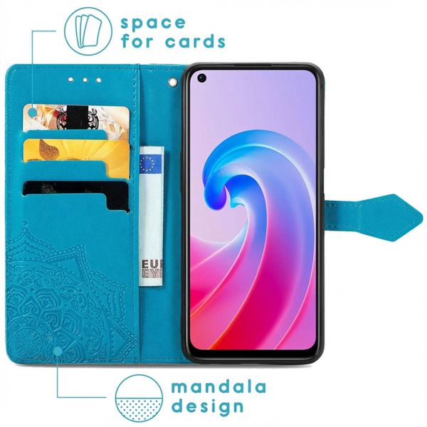 imoshion Mandala Klapphülle Oppo A96 5G - Türkis
