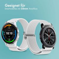 imoshion Gewebtes Nylonarmband - Universeller 22-mm-Anschluss - Weiß