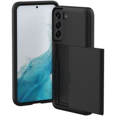 imoshion Backcover mit Kartenfach Samsung Galaxy S22 - Schwarz