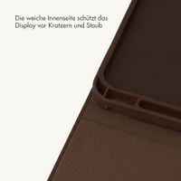 Selencia Croco Klaphülle Apple iPad Air 11 Zoll (2026) M4 / (2025) M3 / (2024) M2 / Air 5 (2022) / Air 4 (2020) - Choco Brown