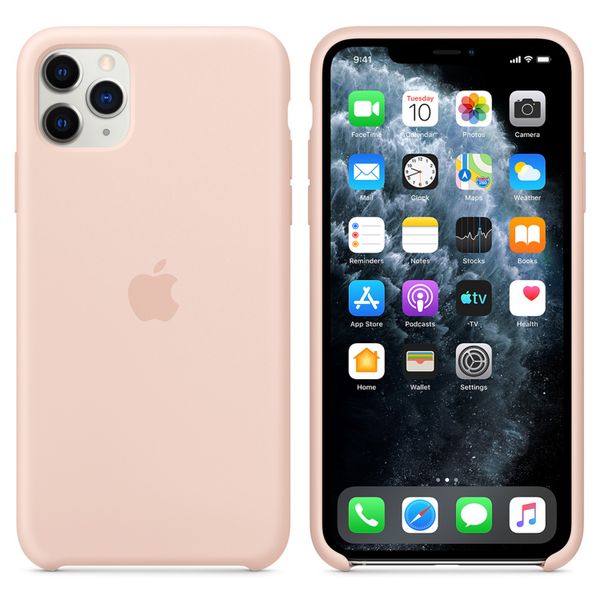 Apple Silikon-Case Pink Sand für das iPhone 11 Pro Max