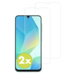 Accezz Displayschutz 2er-pack aus gehärtetem Glas Samsung Galaxy A16 / A17 / A26