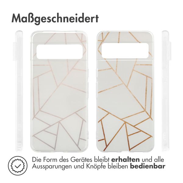 imoshion Design Hülle Google Pixel 8 Pro - White Graphic