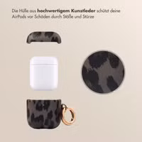 Selencia Sabi Case Apple AirPods 1 / 2 - Leopardenmuster - Midnight Black