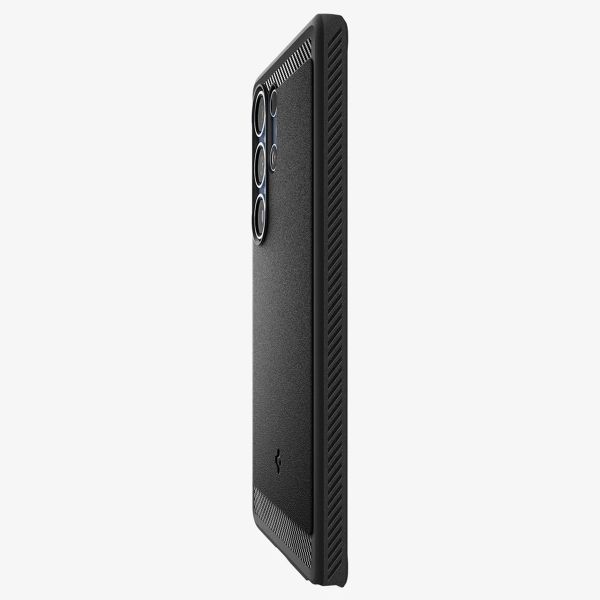 Spigen Rugged Armor Backcover MagSafe für das Samsung Galaxy S25 Ultra - Matte Black