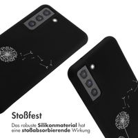 imoshion Silikonhülle design mit Band für das Samsung Galaxy S21 FE - Dandelion Black