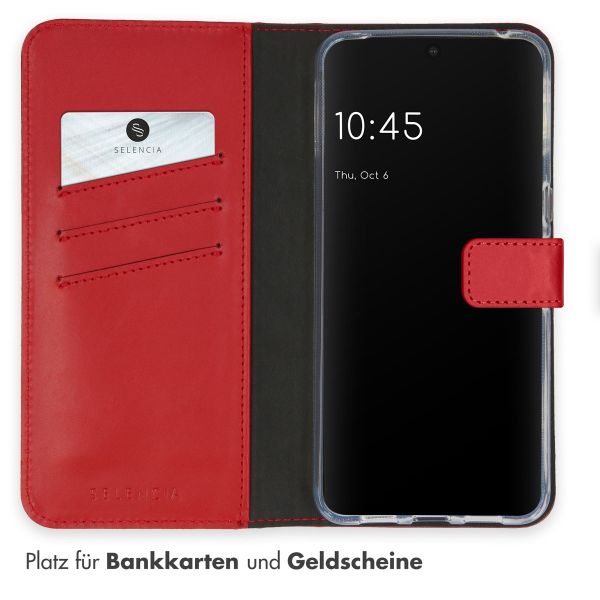 Selencia Echtleder Klapphülle Google Pixel 8 Pro - Rot