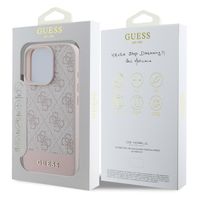 Guess Bottom Stripe 4G Back Cover Apple iPhone 16 Pro Max - Rosa