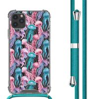 imoshion Design Hülle mit Band iPhone 11 Pro Max - Jellyfish Watercolor