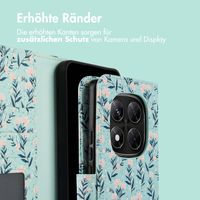 imoshion Design Klapphülle Xiaomi Redmi Note 14 Pro (5G) - Blue Flowers