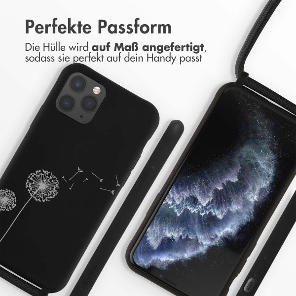 imoshion Silikonhülle design mit Band für das iPhone 11 Pro - Dandelion Black