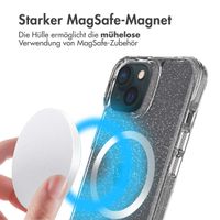 imoshion Klare Glitter-Rückschale mit MagSafe iPhone 15 - Silber