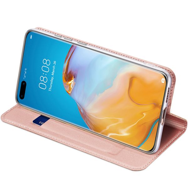 Dux Ducis Slim TPU Klapphülle Roségold für das Huawei P40 Pro