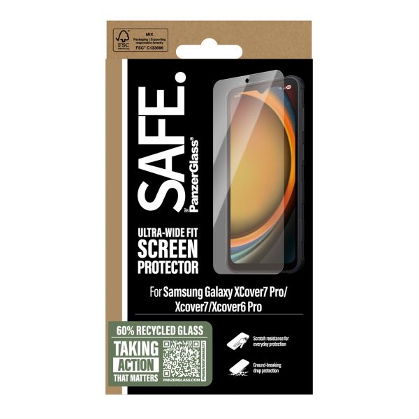 SAFE by PanzerGlass Ultra-Wide Fit Displayschutz Samsung Galaxy Xcover 6 Pro / 7 / 7 Pro