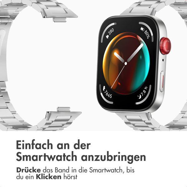 imoshion Edelstahlarmband für Huawei Watch Fit 3 - Silber