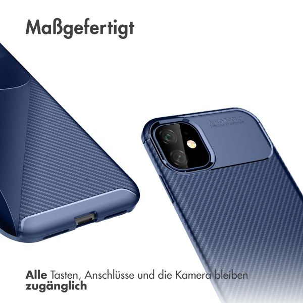 imoshion Carbon-Hülle für das iPhone 11 - Blau