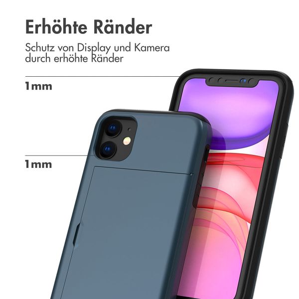 imoshion Backcover mit Kartenfach Apple iPhone 11 - Dunkelblau