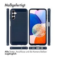 imoshion Brushed Back Cover Samsung Galaxy A14 (5G/4G) - Dunkelblau