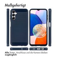 imoshion Brushed Back Cover für das Samsung Galaxy A14 (5G/4G) - Dunkelblau