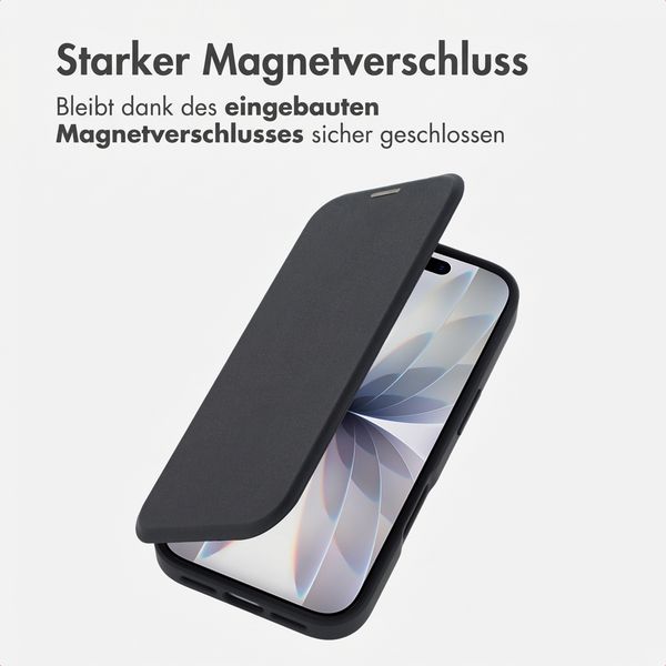 imoshion Transparente Bookcase mit MagSafe Apple iPhone 17 - Schwarz