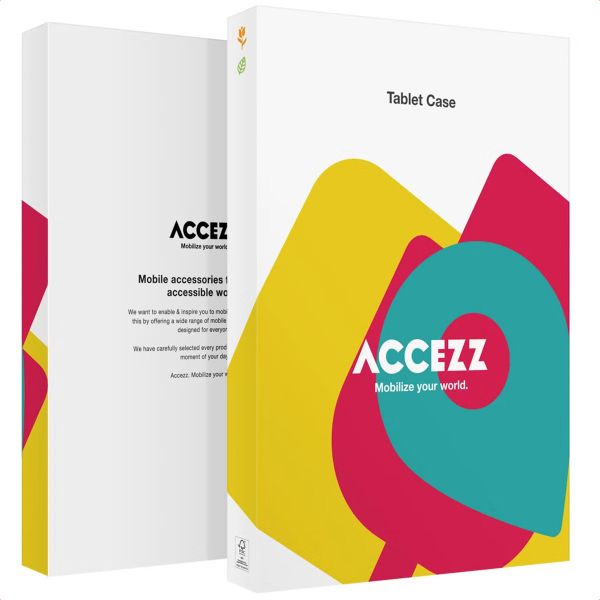 Accezz Rugged Trifold Klapphülle Samsung Galaxy Tab A9 Plus - Dunkelblau