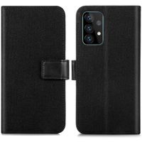 imoshion Luxuriöse Canvas-Klapphülle Samsung Galaxy A52(s) (5G/4G) - Schwarz