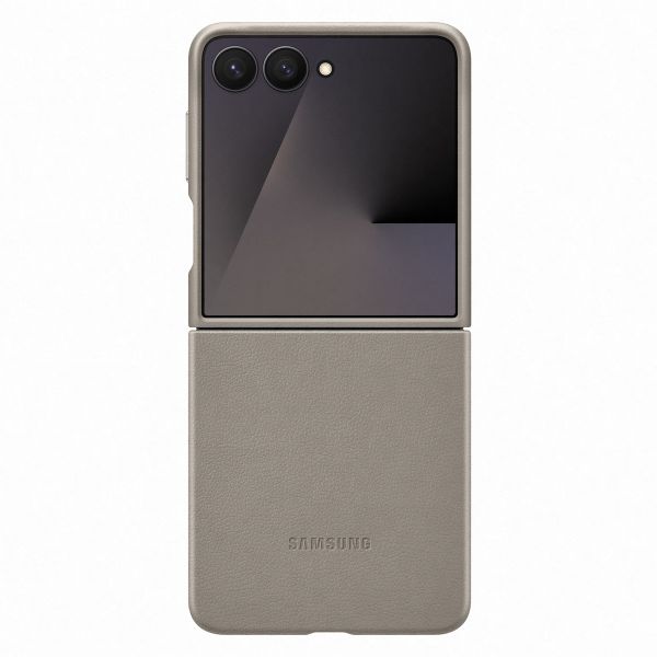 Samsung Original KindSuit Vegan Leather Case Samsung Galaxy Z Flip 7 - Taupe
