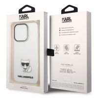 Karl Lagerfeld Hardcase Backcover Choupette für das iPhone 14 Pro - Transparent