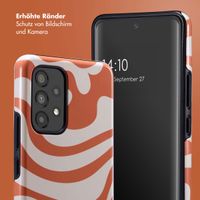 Selencia Vivid Tough Back Cover für das Samsung Galaxy A53 - Dream Swirl Orange