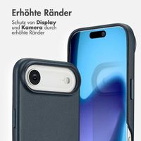 Accezz MagSafe Leather Backcover Apple iPhone Air - Nightfall Blue