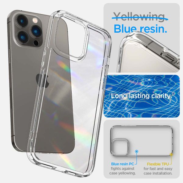 Spigen Crystal Hybrid Backcover für das iPhone 14 Pro Max - Transparent