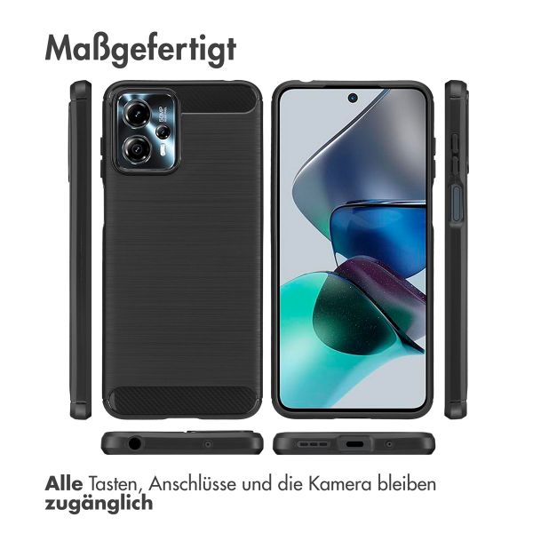 imoshion Brushed Back Cover für das Motorola Moto G13 / G23 - Schwarz