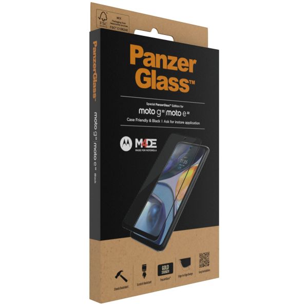 PanzerGlass Case Friendly Antibakterieller Screen Protector für das Motorola Moto G22 / E32(s)