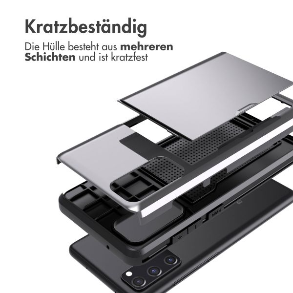 imoshion Backcover mit Kartenfach für das Samsung Galaxy S20 FE - Grau