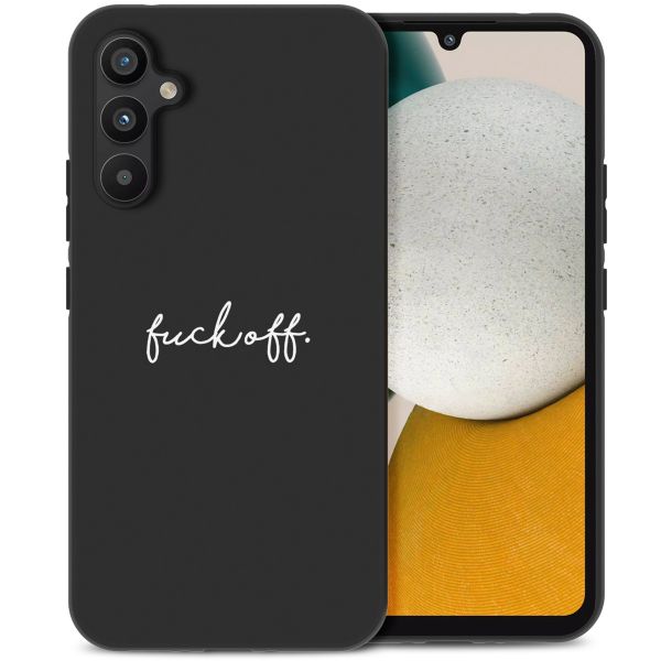 imoshion Design Hülle für das Samsung Galaxy A34 (5G) - Fuck Off - Schwarz