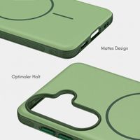 imoshion Color Backcover mit Thin MagSafe Ring Samsung Galaxy S25 / S24 - Dunkelgrün