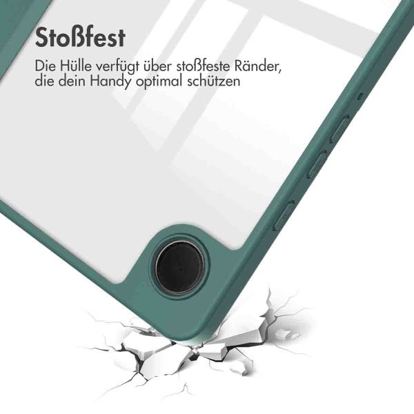 imoshion Trifold Hardcase Klapphülle Samsung Galaxy Tab A9 8.7 Zoll - Grün