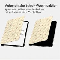 imoshion Design Trifold Klaphülle Apple iPad 11 (2025) 11 Zoll A16 / iPad 10 (2022) 10.9 Zoll - Garden Stripes